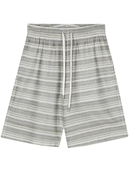 Missoni шорты с узором зигзаг, нейтральный цвет