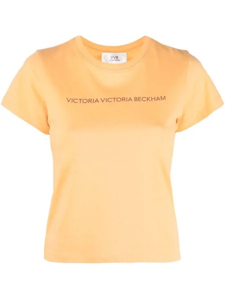 Victoria Victoria Beckham футболка с круглым вырезом и логотипом