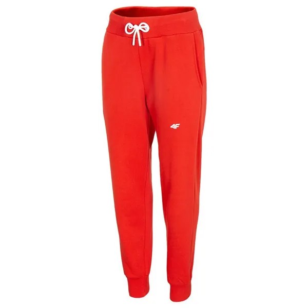 Спортивные брюки женские 4F WOMEN'S KNITTED TROUSERS красные S