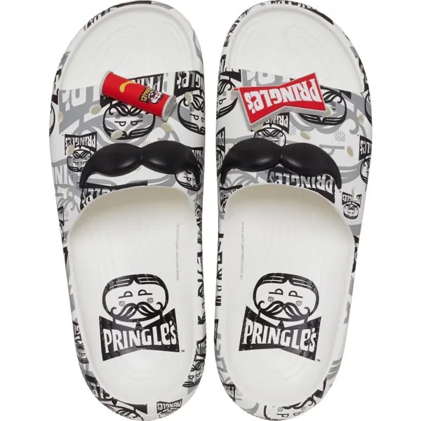 Шлепанцы Crocs Classic x Pringles Unisex, черный/белый