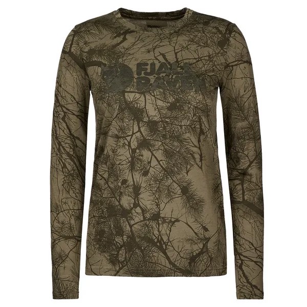 Лонгслив Fjällräven, цвет Green Camo