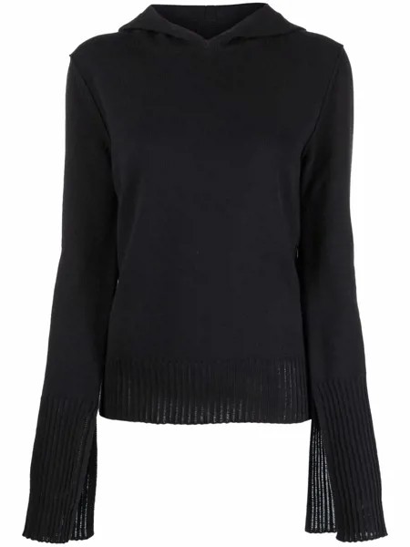 Rick Owens худи с отделкой в рубчик