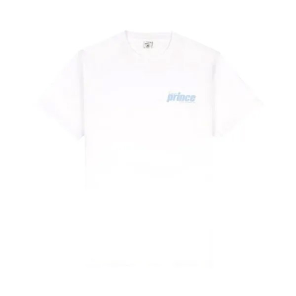 Рубашка Sporty & Rich x Prince Sporty T 'White/Bel Air Blue', белый