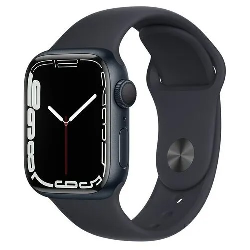 Смартфон Apple Watch Series 7 41mm Aluminium with Sport Band RU, темная ночь