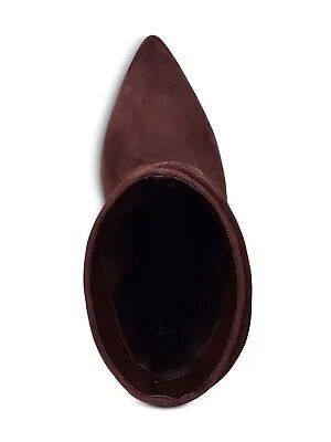 Женские бордовые кожаные ботинки на шпильке MARC FISHER LTD, 7 м