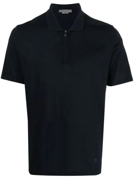Corneliani рубашка поло с короткими рукавами, синий