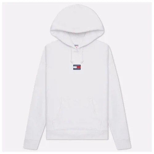 Женская толстовка Tommy Jeans Tommy Center Badge Hoodie белый , Размер S