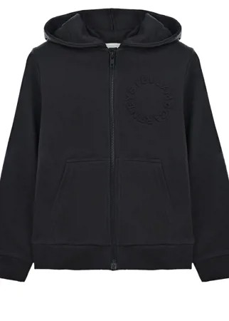 Темно-серая толстовка-худи с застежкой на молнию Stella McCartney детское