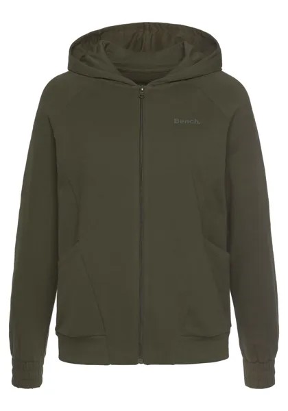Худи на молнии Bench, хаки