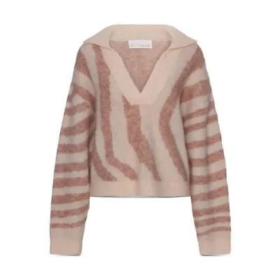 Розовая женская рубашка из смесовой шерсти Remain, пуловер, свитер, топ 0 40 BHFO 9901