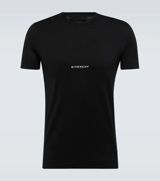 Футболка узкого кроя с принтом Givenchy, черный