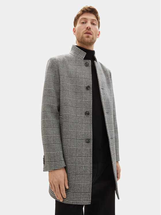 Переходное пальто стандартного кроя Tom Tailor, серый