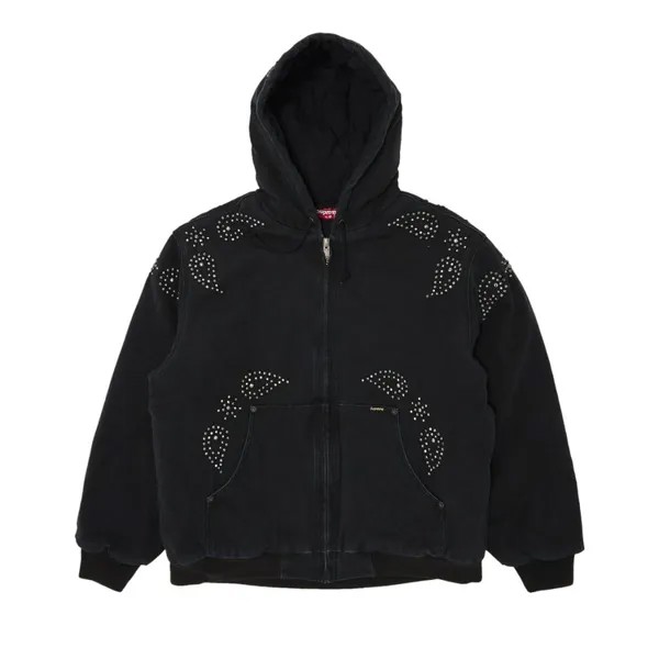 Куртка Supreme Paisley Studded Work 'Black', черный