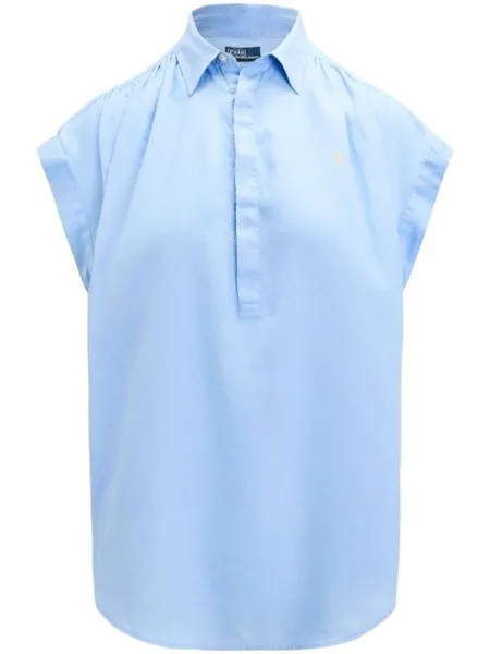 Polo Ralph Lauren блузка Polo Pony с рукавами кап, синий