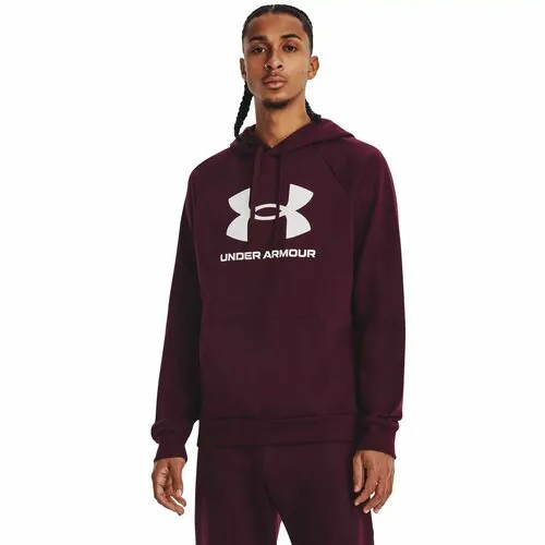 Толстовка спортивная Under Armour Rival Fleece, размер SM, бордовый