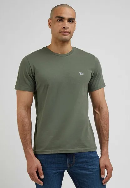 Базовая футболка Ss Patch Logo Lee, цвет olive grove