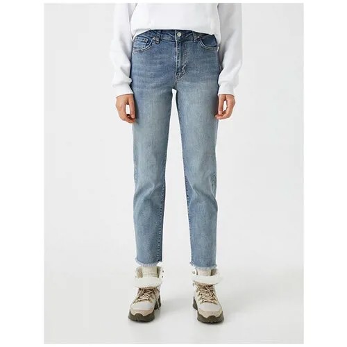 Брюки-джинсы KOTON WOMEN, 2KAK47111DD, цвет: MID INDIGO, размер: 26 32