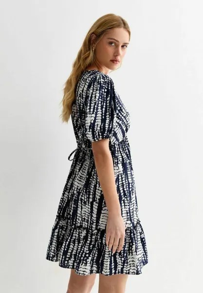 Повседневное платье FRILL SMOCK MINI New Look, синий