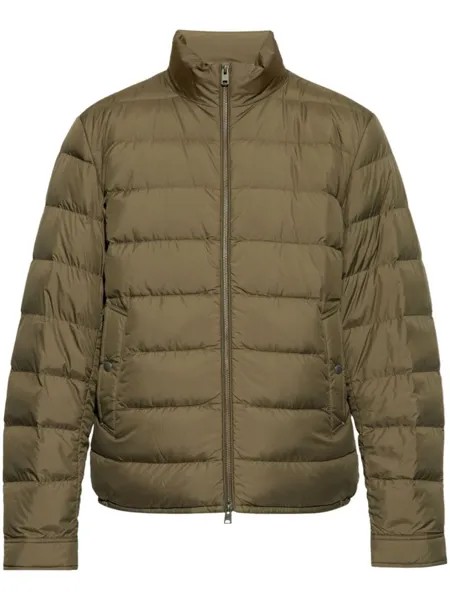 Woolrich стеганая куртка на молнии, зеленый