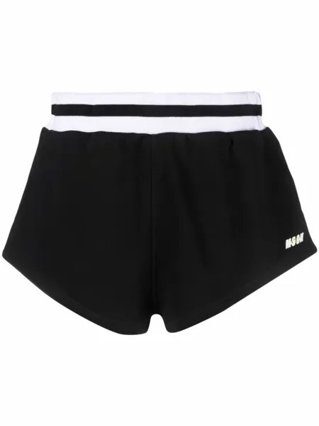 Спортивные шорты с логотипом MSGM, черный