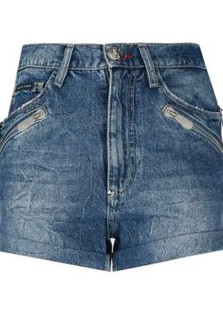 Philipp Plein джинсовые шорты с карманами