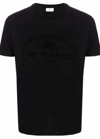 ETRO футболка с флисовым логотипом