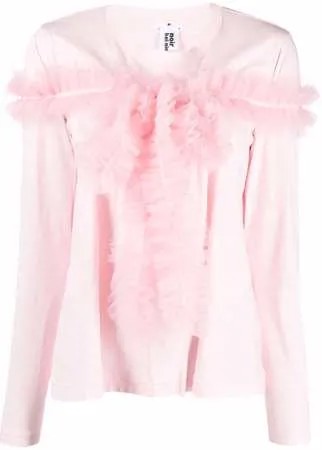 Comme Des Garçons Noir Kei Ninomiya футболка с длинными рукавами и оборками