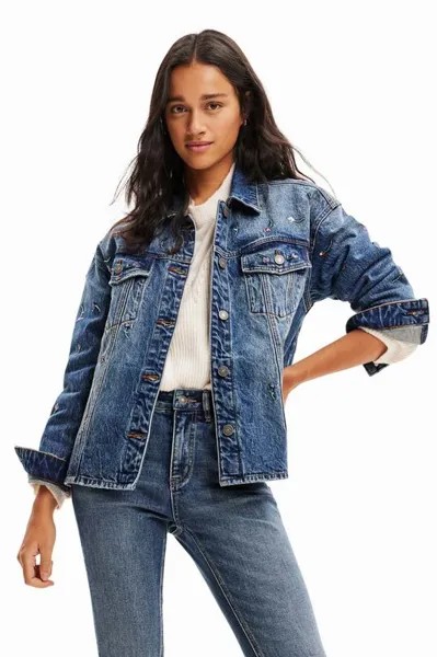Джинсовая куртка Desigual, синий