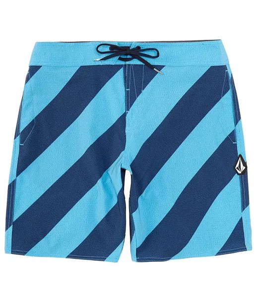 Volcom Quarta Static Mod 19 Шорты для доски с внешним швом, синий