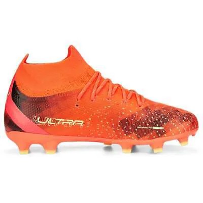 Футбольные бутсы Puma Ultra Pro Firm GroundAg Молодежные мальчики Оранжевые кроссовки Athletic S