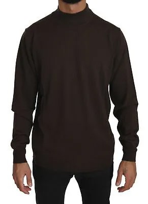 Свитер MILA SCHÖN Коричневый пуловер с воротником под черепаху из натуральной шерсти IT56 / US46 / XXL Рекомендуемая розничная цена 400 $