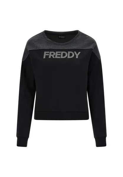 Свитшот Freddy, меланж черный