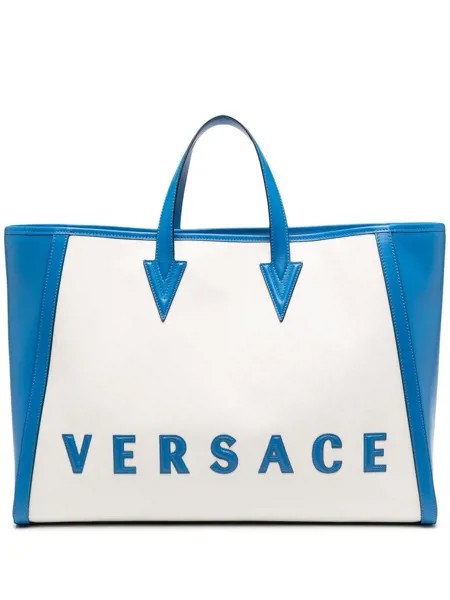 Versace сумка-тоут Cabas с нашивкой-логотипом