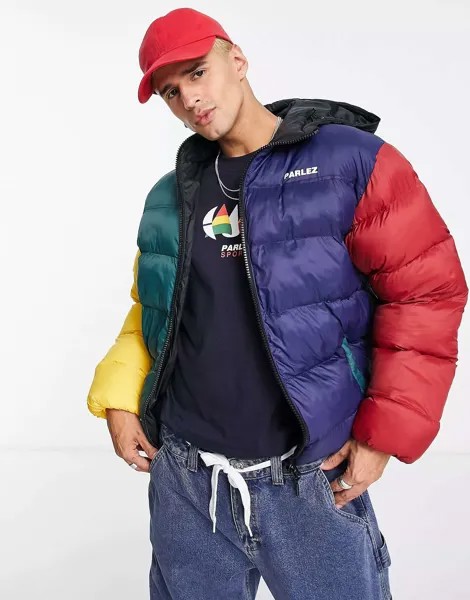 Разноцветная дутая куртка Parlez caly
