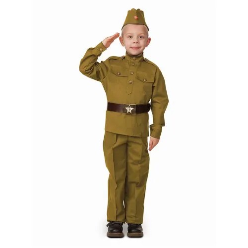 Костюм солдата хлопок 100% (8008-3), размер 146, цвет мультиколор, бренд Batik