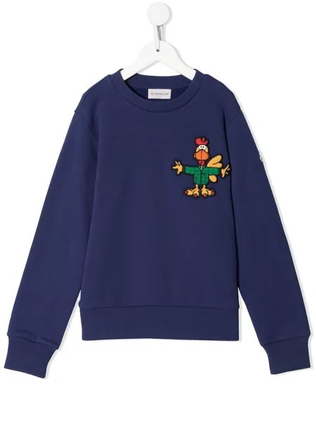 Moncler Enfant толстовка с вышивкой