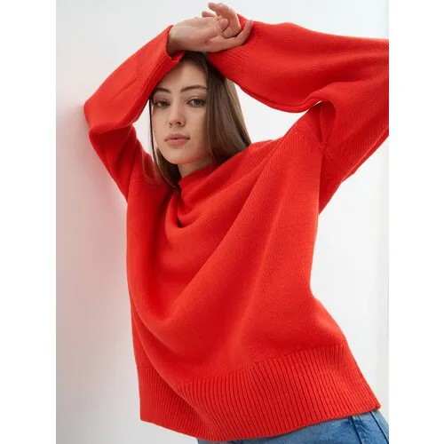 Свитер MELLE, размер one size, , коралловый