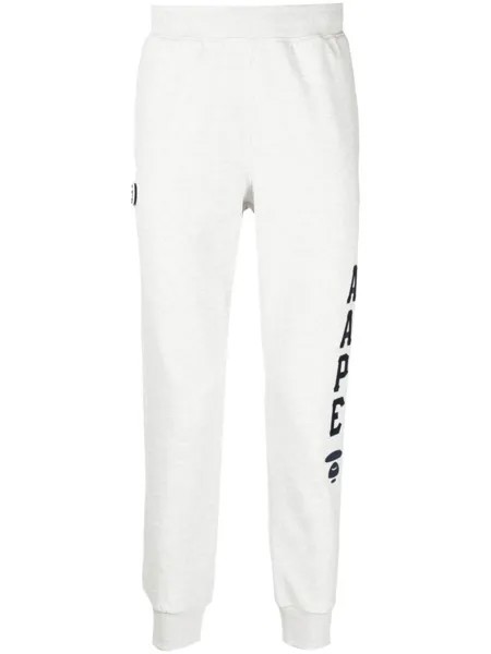 Узкие спортивные брюки с логотипом AAPE BY *A BATHING APE, серый