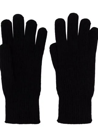 Moncler шерстяные перчатки с нашивкой-логотипом