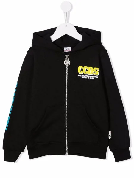 Gcds Kids куртка на молнии с логотипом