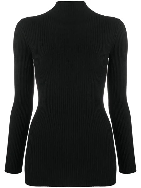 Wolford джемпер в рубчик с высоким воротником