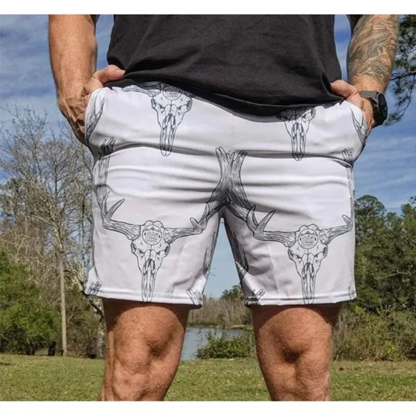 Мужские 5-дюймовые шорты Ковбойские плавки Пляжные шорты с карманами Шорты для летних каникул