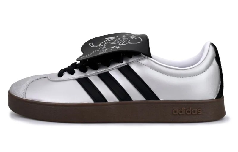 Кроссовки adidas neo Skateboarding Shoes Unisex Low-top Black/silver, серебряный