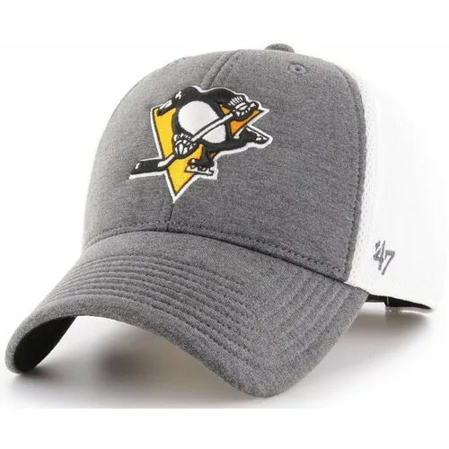 Бейсболка 47BRAND Haskell MVP Pittsburgh Penguins (серый) H-HSKEL15SZV-CC