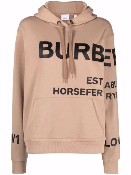 Burberry худи оверсайз с принтом Horseferry