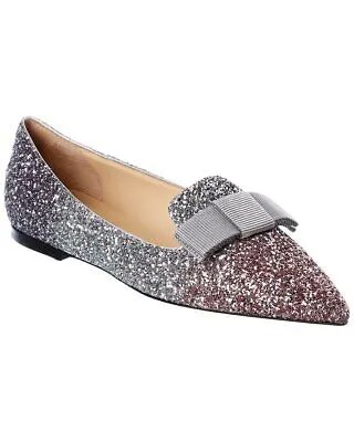 Jimmy Choo Gala Женские блестящие туфли на плоской подошве
