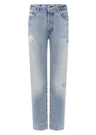 Джинсы с потертостями Moussy