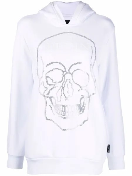 Худи Crystal Skull Philipp Plein, белый