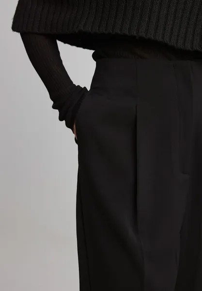Брюки Weite Mit Hoher Taille Ohne Bund NA-KD, черные