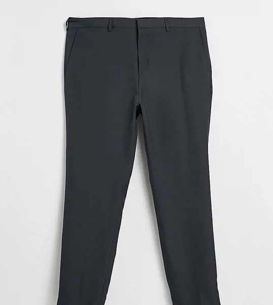 Серые костюмные брюки классического кроя Jacamo-Серый